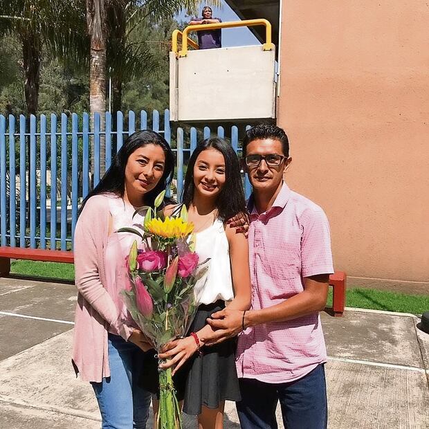 Kimberly Salazar López ha tenido el apoyo de sus padres. Foto: Especial