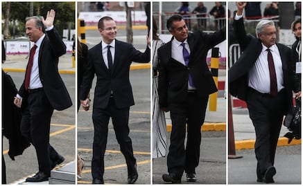 Así llegaron los 4 candidatos a la sede del debate en Tijuana