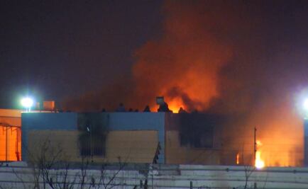 Imágenes del fuego en celdas de Topo Chico