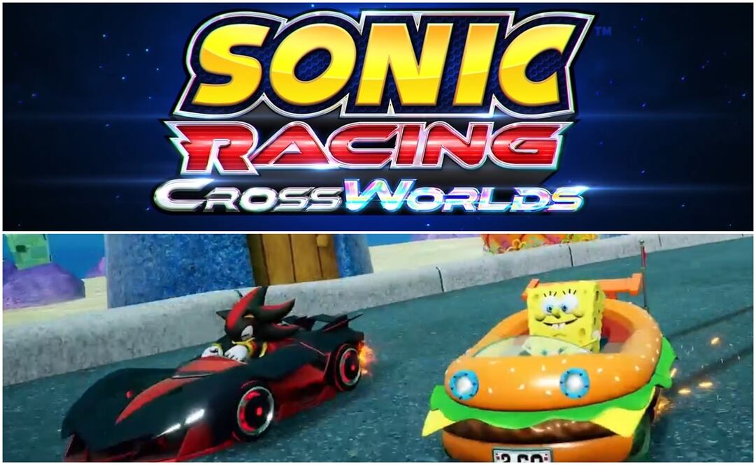 En el nuevo tráiler lanzado por SEGA, se ve a Bob Esponja compitiendo en una pista de karting con Sonic y otros personajes.