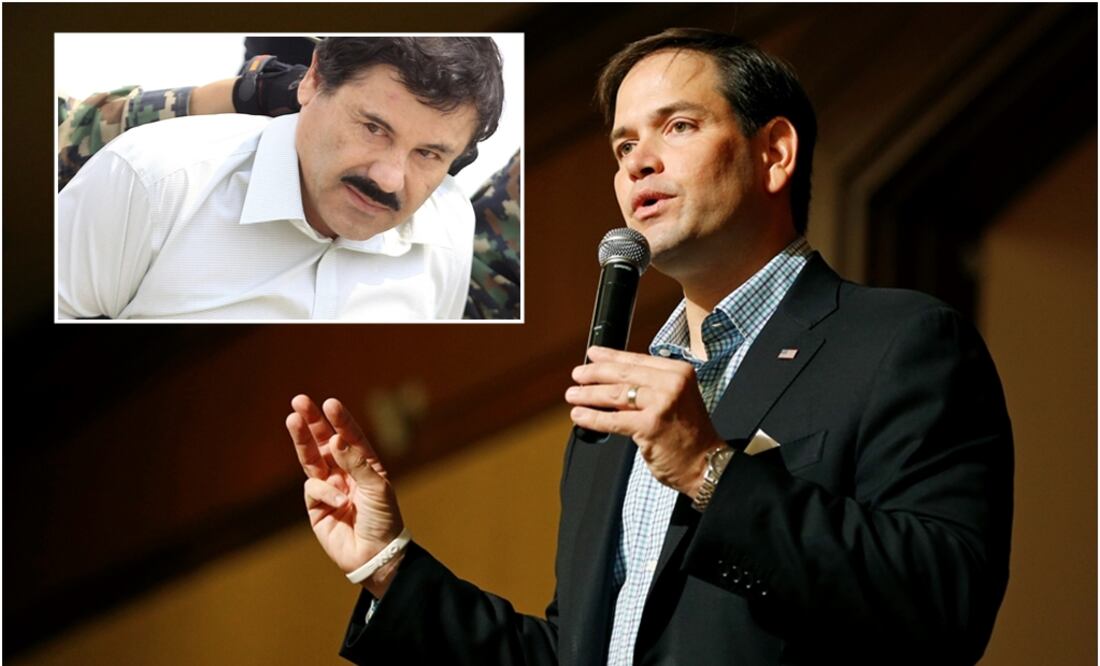 Rubio exige que se juzgue a "El Chapo" en EU una vez detenido