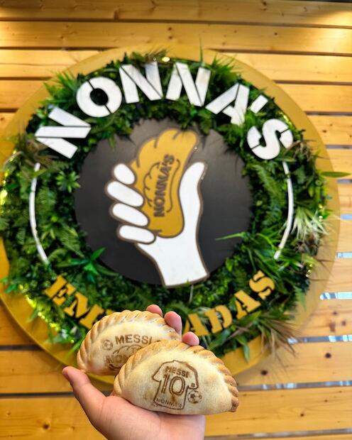 Así se ven las empanadas diseñadas en honor a Lionel Messi - Foto: @nonnasempanadas en Instagram