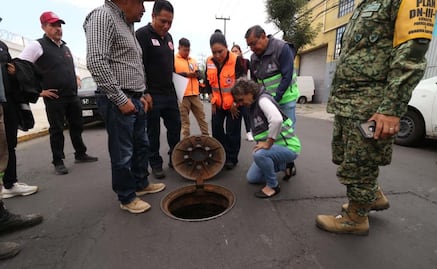 Intenso olor a hidrocarburo moviliza a Protección Civil, Bomberos, Pemex y Ejército en la alcaldía de Iztacalco
