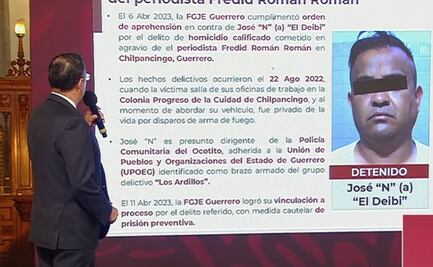 Destacan detención y vinculación a proceso de “El Deibi”, presunto autor del homicidio del periodista Fredid Román