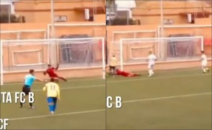 VIDEO: Portero español sorprende con cuatro atajadas en menos de 10 segundos