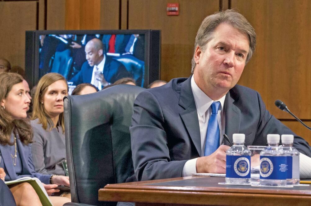Brett Kavanaugh, nominado para ser juez del Tribunal Supremo, durante su audiencia de confirmación, el pasado 5 de septiembre. ZACH GIBSON. AFP