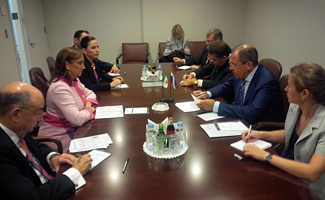 La titular de la SRE continuó este día con su agenda de encuentros en Nueva York./Especial