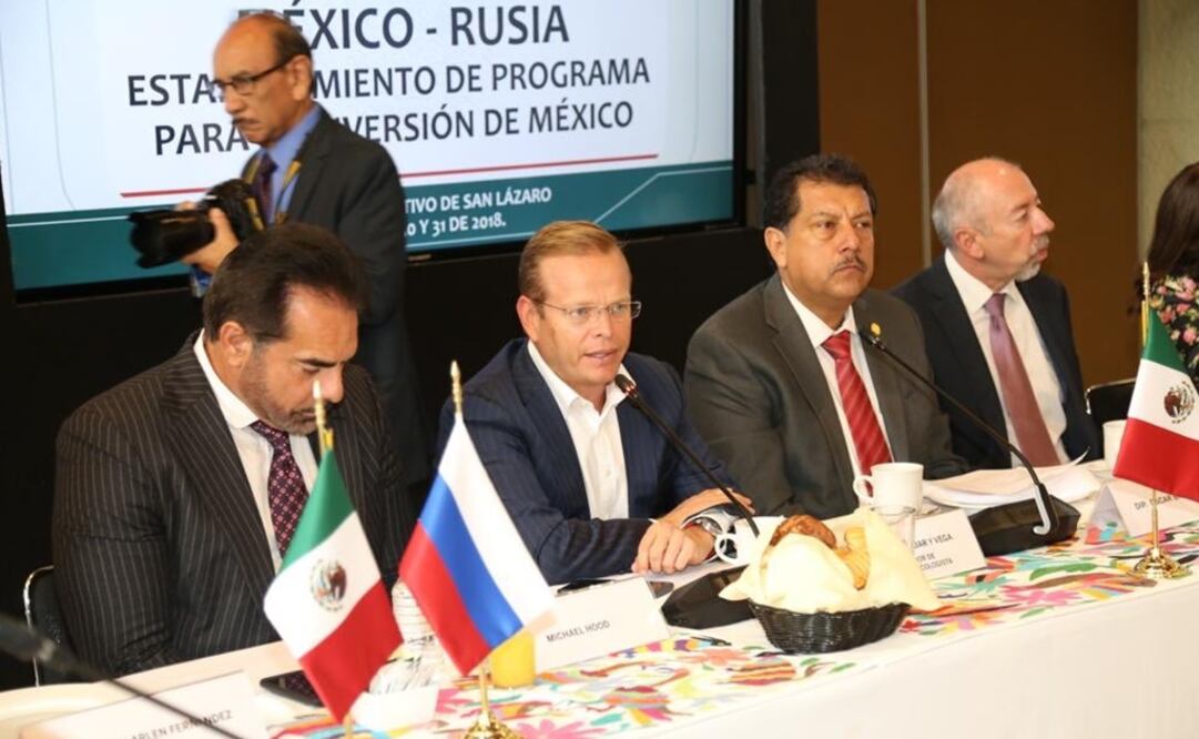 Arturo Escobar y otros diputados del Verde participaron en la Reunión de Trabajo México-Rusia. Foto: Twitter @partidoverdemex