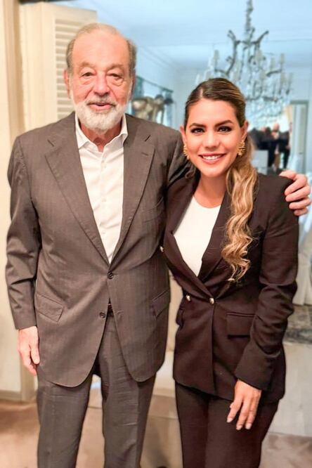 Carlos Slim reitera a gobernadora de Guerrero su compromiso en reconstrucción tras "Otis"