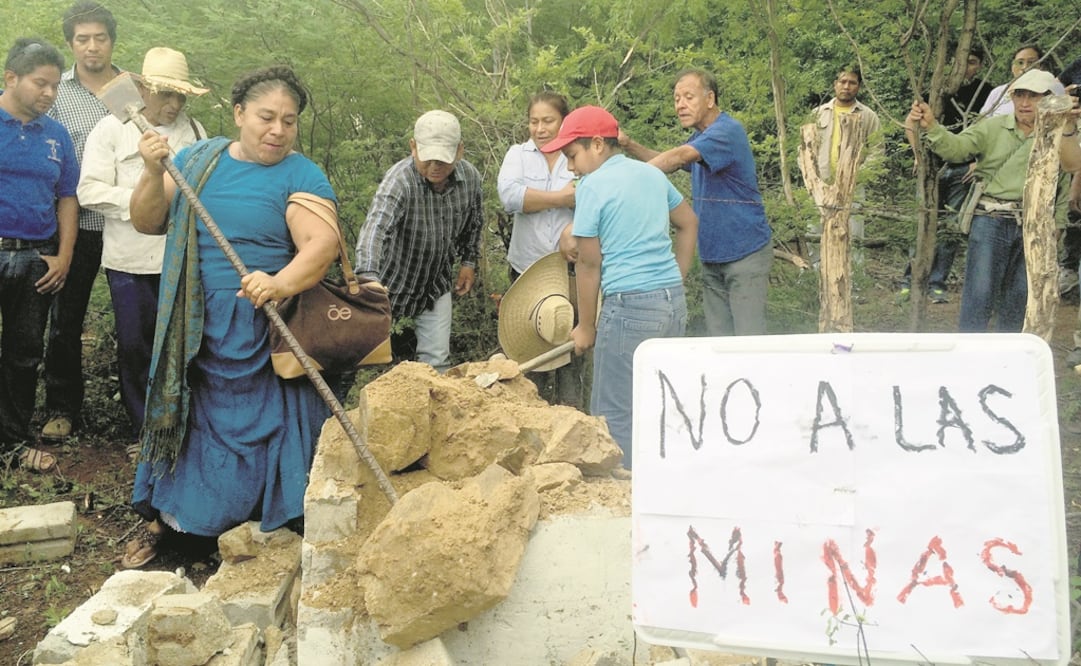 Desde hace cuatro años, los comuneros de la zona de La Cristalina, agencia de San Miguel Chimalapas, se oponen a la creación de una mina a cielo abierto para la explotación de oro, cobre y plata. Foto: ROSELIA CHACA. EL UNIVERSAL