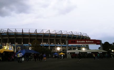 La explanada del Estadio Azteca, desolada previo al América vs Cruz Azul