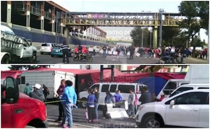 Manifestantes bloquean la calzada Zaragoza