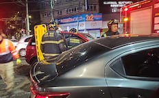 Se registra choque múltiple en el Eje Central Lázaro Cárdenas; hay un lesionado