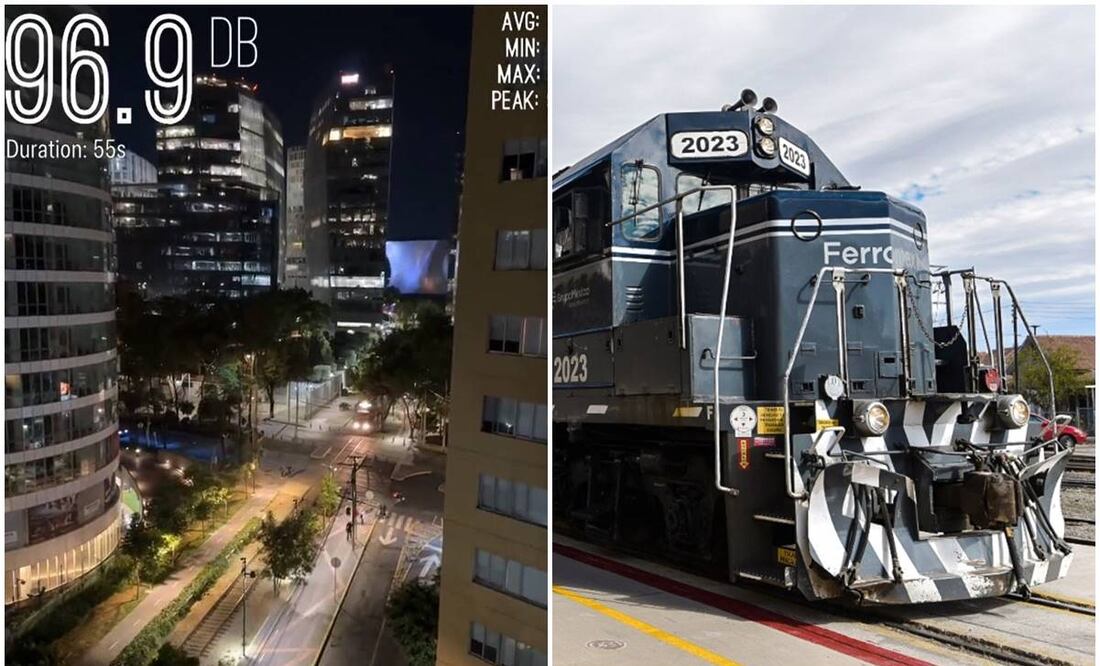 Se quejan de ruido de tren en MH. Foto: @juan_carrillo