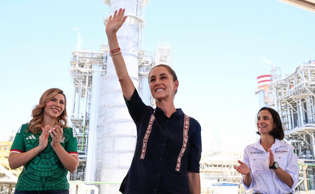Claudia Sheinbaum durante la inauguración de la Central de Ciclo Combinado González Ortega en Baja California (21/06/2026). Foto: Especial