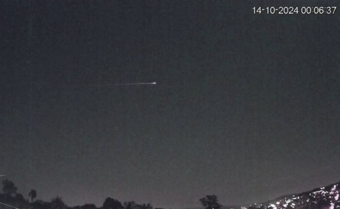Meteoro recorre en 5 segundos un estado de Brasil durante la madrugada del 14 de octubre del 2024. Foto: Captura de video