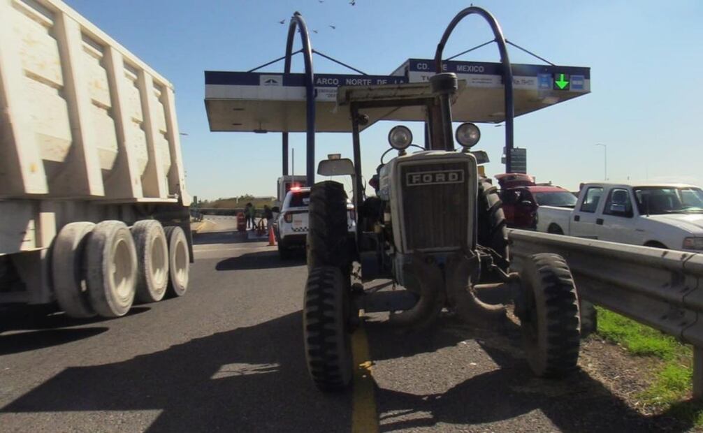 Campesinos en Hidalgo mantienen bloqueos para exigir precios justos a productos del campo (29/10/2025). Foto: Especial