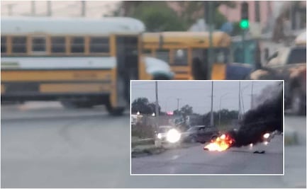 Terror en Matamoros: bajan a alumnos de secundaria de su transporte para usarlo en nuevos bloqueos