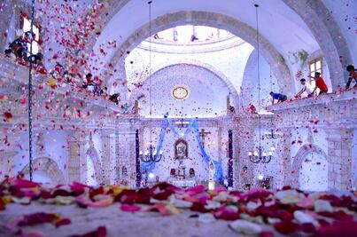 Semana Santa: en este pueblo mágico hay lluvia de pétalos