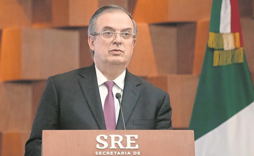 El canciller mexicano, Marcelo Ebrard, aseveró que la posición de México es y ha sido rechazar el uso de la fuerza. Foto: Isaac Esquivel/ EFE.