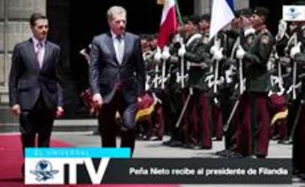 EPN recibió en Palacio Nacional a presidente de Finlandia	