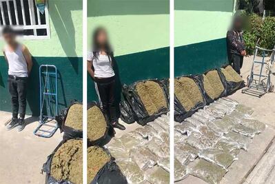 Decomisan 150 kg de marihuana en Tepito; hay 3 detenidos