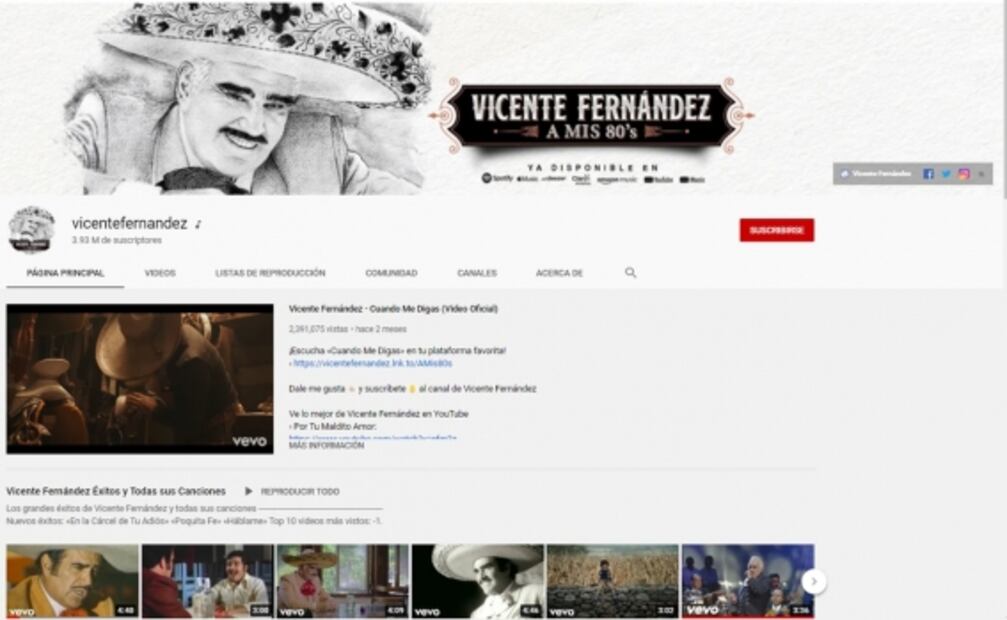 Vicente Fernández cumple 81 años siendo el rey