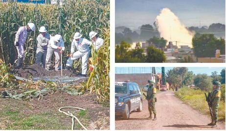 Evacúan 2 poblados por fuga de gasolina