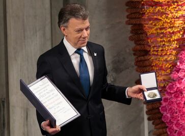 Juan Manuel Santos recibe el Nobel de la Paz
