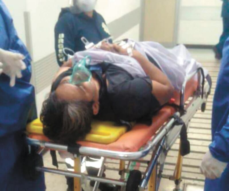 Una señora resultó herida durante el ataque a la panadería en Álvaro Obregón. Foto: Especial