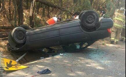 Reportan volcadura en la Picacho-Ajusco 