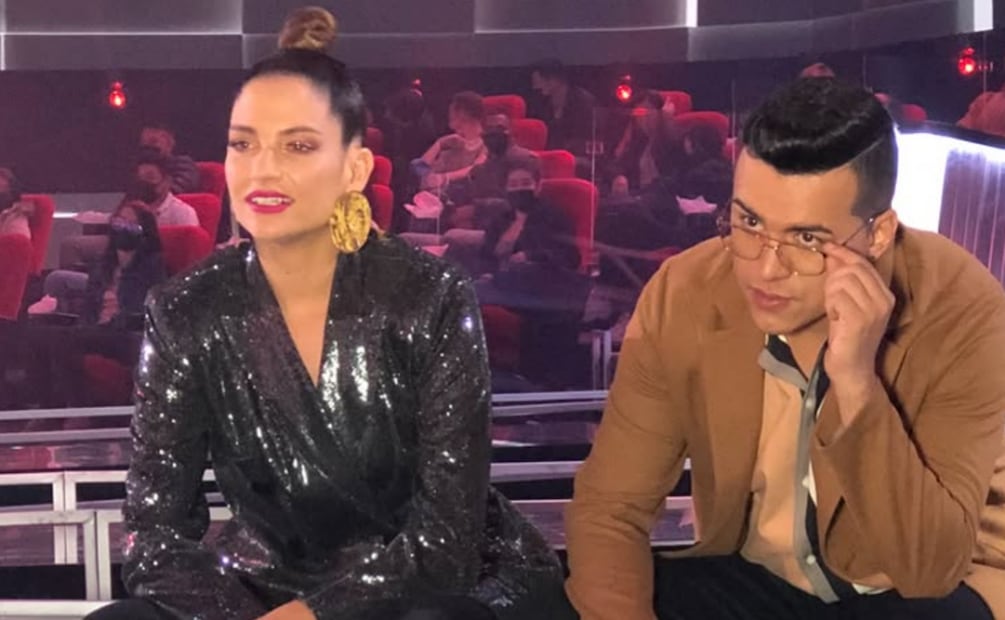 Los cantantes Natalia Jiménez y Yeison Jiménez.