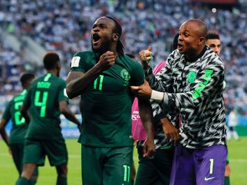 El gol de Victor Moses ante Argentina