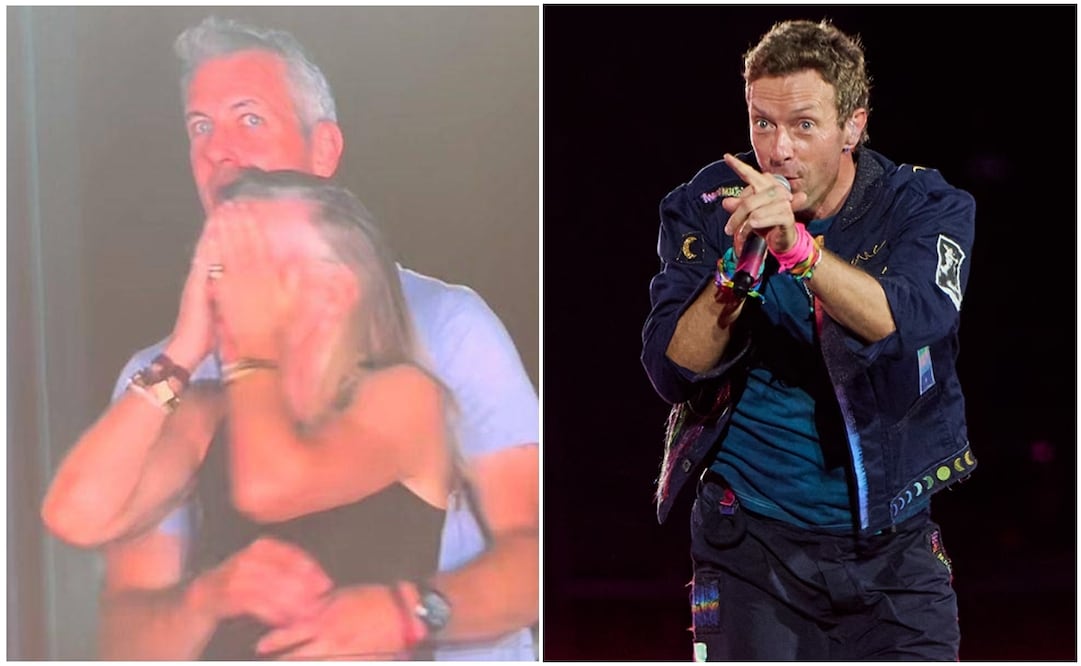 Chris Martin, vocalista de Coldplay, al exhibir infidelidad de Andy Byron. Foto: Archivo