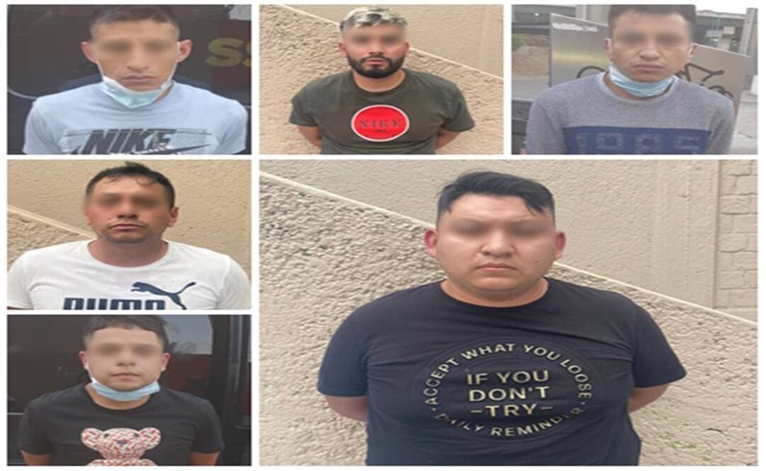 Los seis sujetos y lo asegurado fueron trasladados a la Fiscalía de Narcomenudeo ubicada en la colonia Jardín, Azcapotzalco, en donde se dio inicio a la carpeta de investigación. Foto: Especial