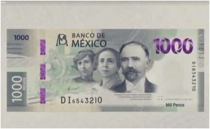 Así es el nuevo billete de mil pesos que Banxico pone en circulación
