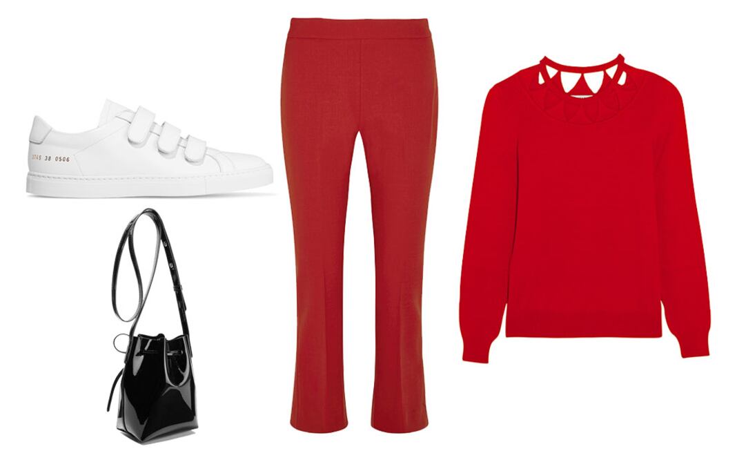 Sneakers Common Projects $8,271 
Bolso Mansur Gavrila $6,391.10 
Sweater Altuzarra $16,450.10 
Pants Max Mara $9,098.10 
