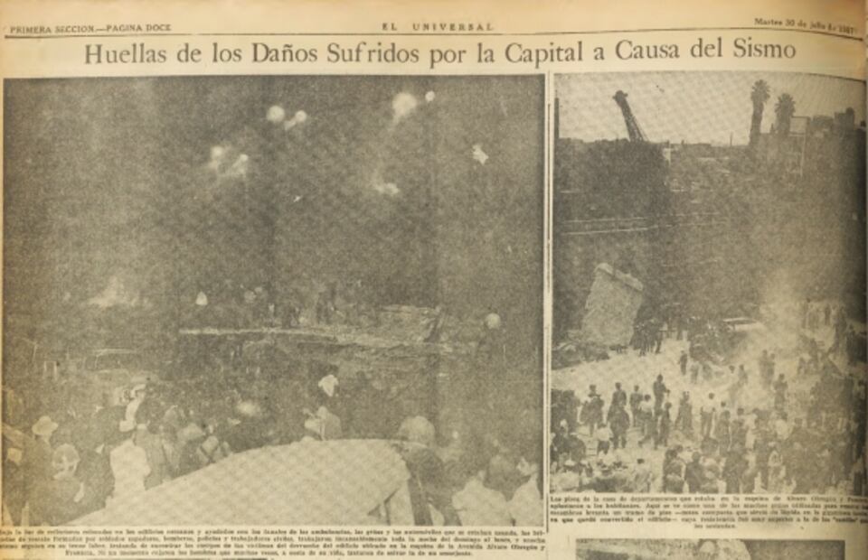 La caída del Ángel de la Independencia y otras historias del terremoto de 1957