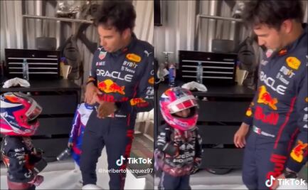 Checo Pérez da clases a su sobrino en los karts