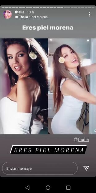Thalía presume que mantiene su figura intacta con una foto de hace 30 años
