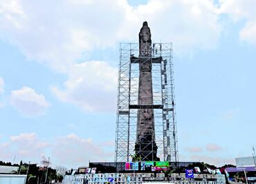 Colectivos convierten glorieta para levantar la voz por desaparecidos