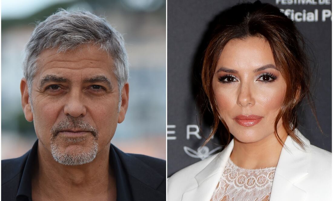 George Clooney y Eva Longoria: Fotos: AFP y EFE