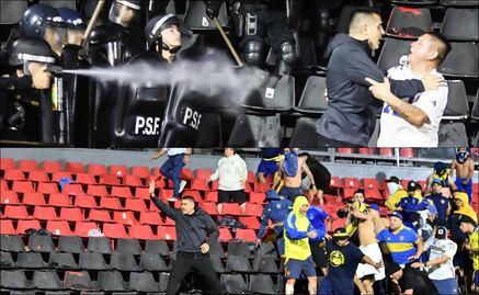VIDEO: Juan Román Riquelme se interpuso entre la policía y barras bravas de Boca Juniors para detener una pelea