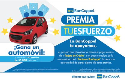 BanCoppel agradece a sus clientes con premios en efectivo y autos 