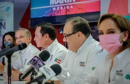 Senadores del PRI y PRD dan espaldarazo a su candidato en Mérida, Jorge Carlos Ramírez