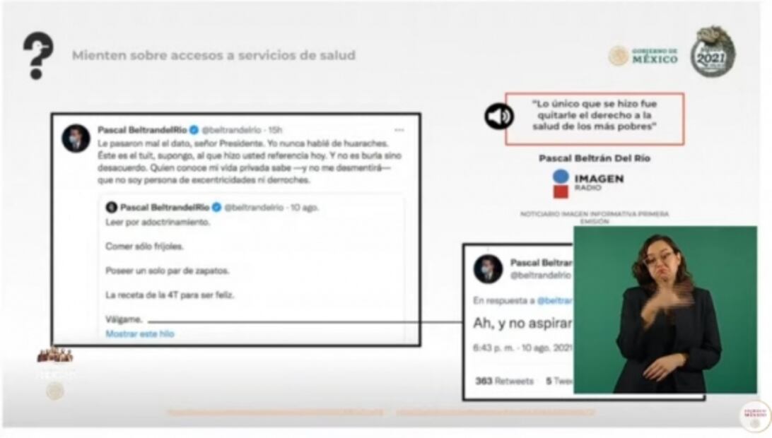 La mañanera de AMLO, 18 de agosto, minuto a minuto