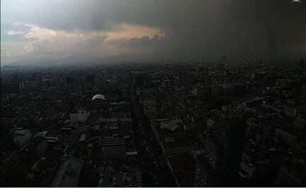Reportan lluvia en la zona sur del DF