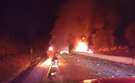 Accidente provoca cierre de la autopista Puebla-Veracruz