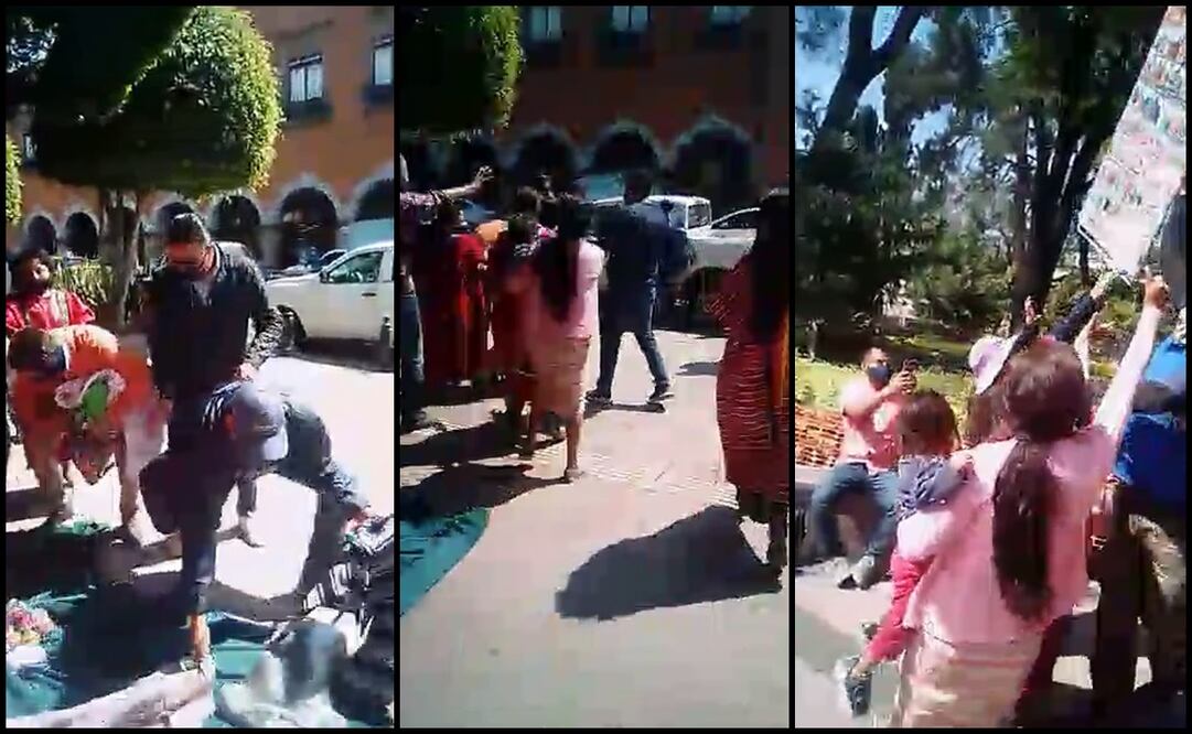 Los artesanos acusan que la autoridad se llevó sus mercancías que tenían un valor de 100 mil pesos. Fotos: capturas de pantalla