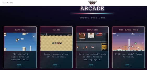 La Casa Blanca retira juego tipo Tetris de su sitio web; llamaba a defender la frontera "de las hordas"